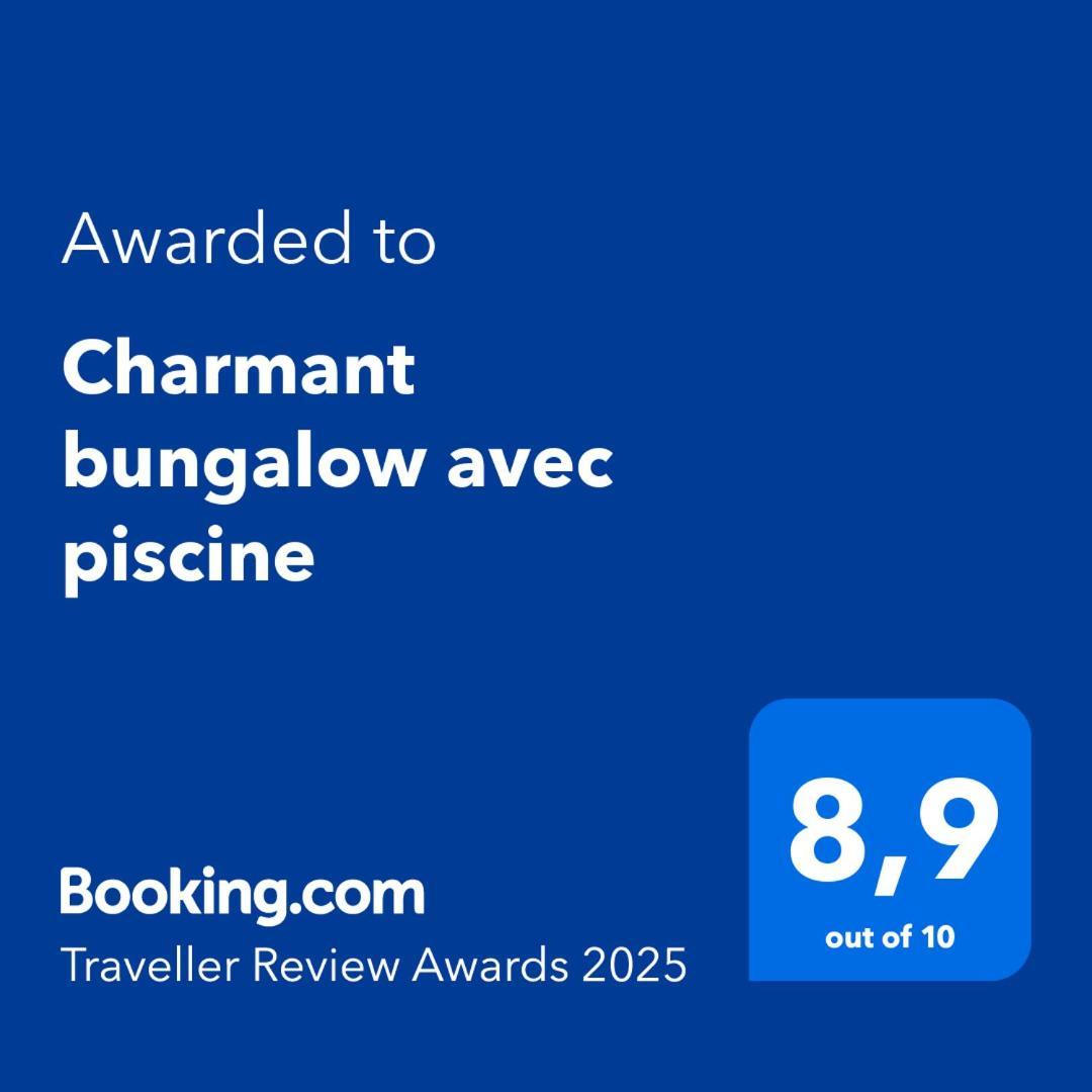 Charmant Bungalow Avec Piscine Saint-Joseph Kültér fotó